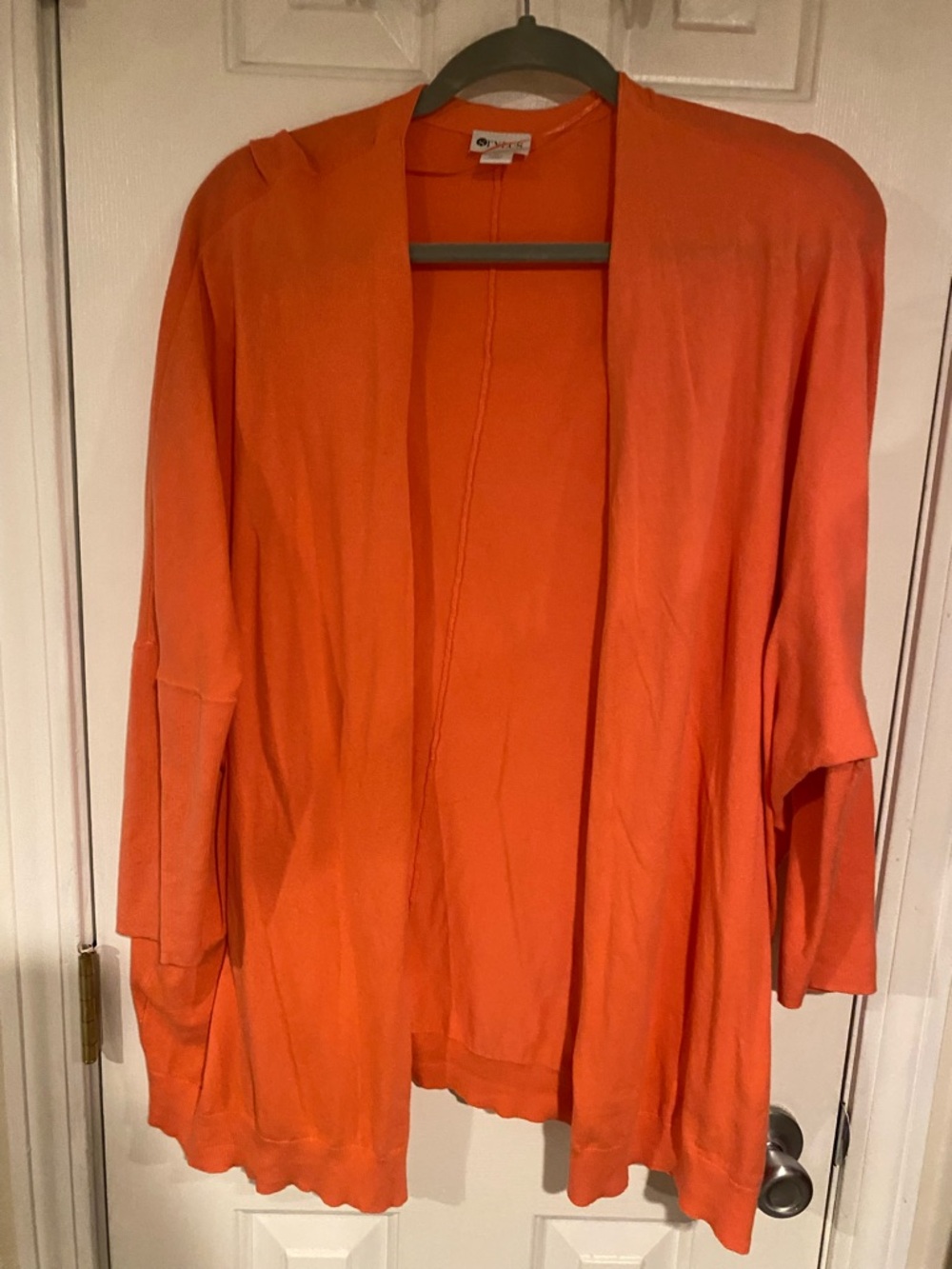 STYLUS Open-Front Coral Cardigan